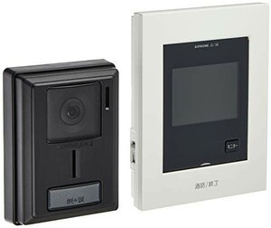 アイホン テレビドアホン シンプルデザイン AC電源直結式 JS-12