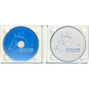 「スタジオジブリの歌 STUDIO GHIBLI SONGS CD２枚組 全２６曲収録」スリーブケース、ブックレット共に難ありの画像2
