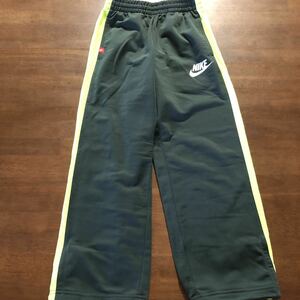 【NIKE/ナイキ】 トレーニングパンツ　ズボン　 サイズXS　130㎝　蛍光イエロー×グレー　中古