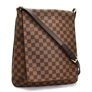 ルイヴィトン ショルダーバッグ ダミエ ミュゼット N51302 キャンバス×レザー ブラウン LOUISVUITTON