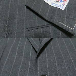 ■新品【RING JACKET】極上スーツ NewBalloon グレー ストライプ 46(M) #1 リングヂャケット ウールの画像4