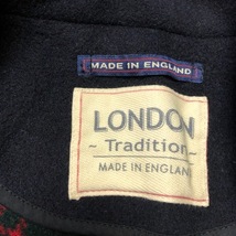 イングランド製 LONDON Tradition ショート丈5分袖ダッフルコート 34 濃紺 英国製 ロンドントラディション メルトンウール オールド ●90_画像5