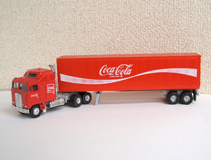 * Coca * Cola trailer truck 26cm minicar goods yatominCoca cola red Sapporo city Toyohiraku 