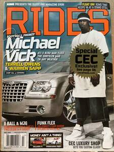 洋書　『 RIDES 』　Ｖｏｌ.５　カスタムカー雑誌　DUB　KING　セレブレティ　Michael Vick　　中古