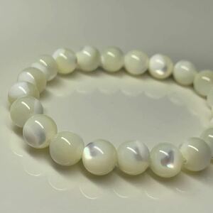  high quality!! natural stone * Australia production mother ob pearl bracele *8mm 15cm