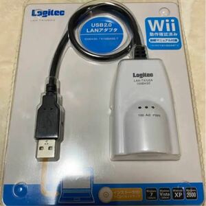 USB2.0 USBケーブル 延長ケーブル Logitec 有線LANアダプタ USB Wii用 LAN-TX/U2AG