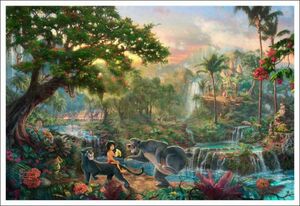 Art hand Auction ★ Livraison gratuite Thomas Kinkade Disney Jungle Book Wide Thomas Kinkade, antique, collection, disney, autres