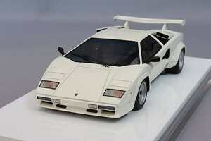 メイクアップ アイドロン 1/43 ランボルギーニ カウンタック LP5000S 1982 リアウィング ホワイト EM446A