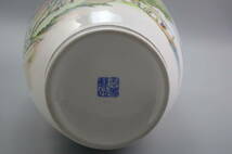 半額セール　中国陶磁器　白瓷 花瓶 茶道具 花生 飾り 花器 置物　高さ47cm　口径13cm　底径12.8cm_画像6