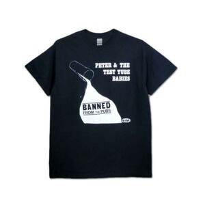 Peter & The Test Tube Babies バンドTシャツ ピーター＆ザ・テスト・チューブ・ベイビーズ Banned BLACK L