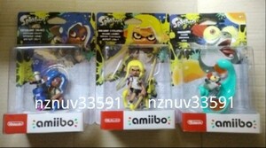 amiibo単品3種セット インクリング イエロー/オクトリング ブルー/コジャケ スプラトゥーン3(別売りNINTENDO SWITCH 3DS対応)アミーボamibo
