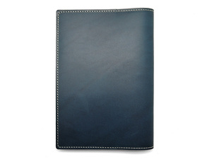 bte-ro original leather library book@ for book cover | blue A