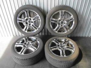 3489 モデューロ 社外 アルミホイール 18×8J PCD:114.3 オフセット:55 メッキ 5穴 245/45/R18 2019年製 18