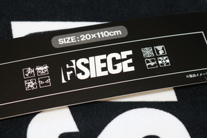 レインボーシックスシージ　黒　マフラータオル　マーク　20×100　Rainbow Six Siege　新品 未使用　