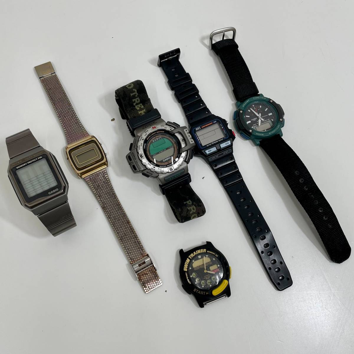 レア 80´s Asics Casio SDB-500W 腕時計 純正クリアランス www