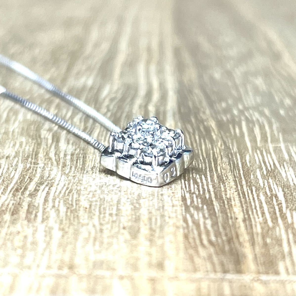 可愛い!Pt900 k18WG ダイヤ ネックレス 2.26g M1039 | www.jarussi.com.br