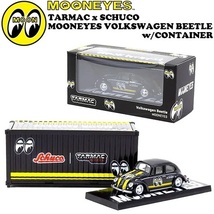 Tarmac Works x Schuco 1:64 MOON Volkswagen Beetle w/Container 【ムーンアイズ_画像1