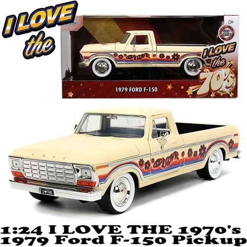 JADA TOYS 1:24 I LOVE THE 1970's 1979 FORD F-150 PICKUP ミニカー