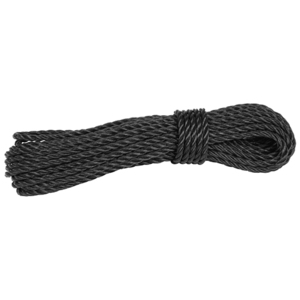 PEロープ黒ーHRー1733 三友産業 梱包資材 梱包ロープ 5MMX10M