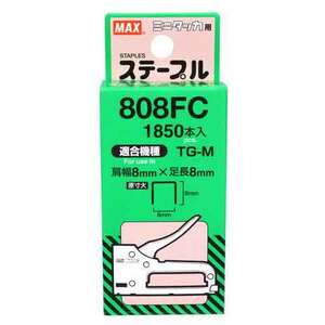 ミニタッカ用ステープル MAX マグネット・ステープル・のんこ メーカー・タッカー 808FC