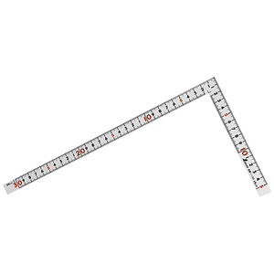 曲尺同厚 ホワイト 30cm 表裏同目 名作 シンワ 測定具 曲尺 11100