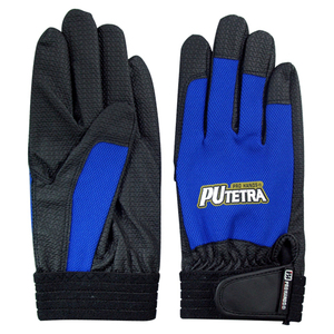 PUテトラ TE-007 PU 保護具 手袋合成・人工皮革 ブルー LL