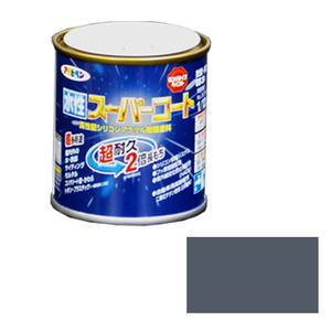 多用途 水性スーパーコート アサヒペン 塗料・オイル 水性塗料1 1/12L グレー