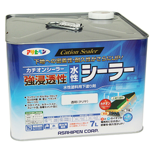 強浸透性水性シーラー アサヒペン 塗料・オイル 水性塗料3 7Lークリヤ