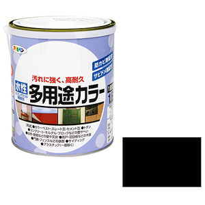 水性多用途カラー アサヒペン 塗料・オイル 水性塗料3 1.6Lークロ