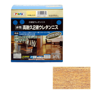 水性高耐久2液ウレタンニス アサヒペン 塗料・オイル 水性塗料2 600Gセットツヤケシクリヤ