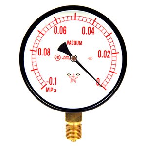 汎用圧力計A100・G3/8 右下精器 エアーツール 圧力計・機器 S-41・-0.1MPA