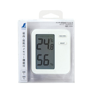 デジタル温湿度計HomeA白 シンワ 測定具 温度計・他 73044