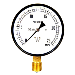 汎用圧力計A100・G1/2 右下精器 エアーツール 圧力計・機器 S-41・25.0MPA