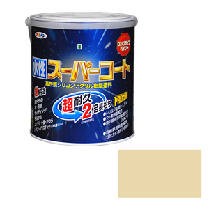 多用途 水性スーパーコート アサヒペン 塗料・オイル 水性塗料1 1.6Lティントベージュ