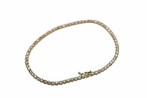  beautiful goods K18 18 gold [ natural diamond 1ct tennis chain bracele ] accessory jewelry HIPHOP AVALANCHE/ Avalanche 