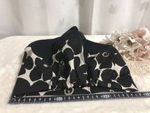 b275＊ハンドメイド＊医療用帽子＊花柄ブラック＊ケア帽子＊おしゃれ外出用＊日よけ＊MLサイズ＊大人用＊女性用＊プレゼント用_画像8