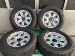 DUNLOP 265/65R17 WINTER MAXX SJ8 スタッドレスホイール付き、7.5J +35、139.7/H6、ハイラックス、プラド、サ-フ、FJクル-ザ-に