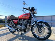 KZ650-ZAPPA　旧車絶版車、赤色に金色ライン奇麗。車体番号が不鮮明、国内登録不能、パーツ取車、ご留意、書類は渡す。_画像2