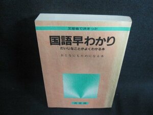 国語早わかり　書込み・シミ・日焼け有/GAK