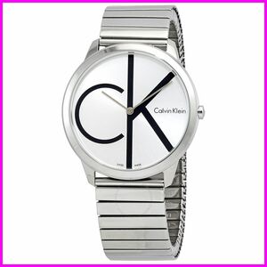 [ Calvin Klein CALVIN KLEIN ]Minimal Mini maru silver stainless steel bracele unisex K3M211Z6