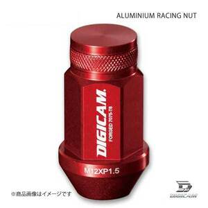 DIGICAM アルミレーシングナット 袋タイプ P1.5 19HEX 45mm RED 16本入 ピクシススペースカスタム L575A/L585A H23/9- AN6F4515RE-DC16