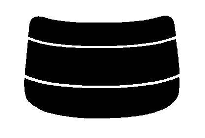 スーパーブラック　６％ 極厚　2層構造フィルム　リヤガラスのみ　ブルーバードシル