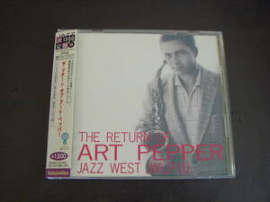 CD　ART　PEPPER/THE　RETURN　OF　アート・ペッパー/ザ・リターン・オブ