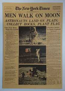ニューヨークタイムズ アポロ11号 月面着陸 ポスター