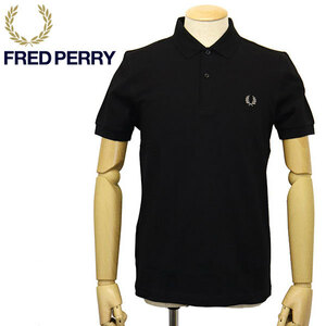 FRED PERRY ( Fred Perry ) M6000 PLAIN FRED PERRY SHIRT простой рубашка FP497 906BLACKxCHROME M