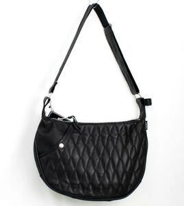 SCHOTT(ショット) PADDED BANANA BAG(パッデッド バナナ バッグ) BLACK ブラック