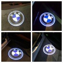 即納 BMW HD ロゴ プロジェクター ドア カーテシランプ 純正交換 X1/X2/X3/X4/X5/X6/X7/Z4/1/2/3/4/5/6/7/8 シリーズ ビーエム ダブリュー_画像2