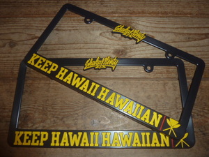 KEEP HAWAII HAWAIIAN 正規品 ナンバーフレーム ライセンスフレーム Hilife In4mation udown 808allday islandsnow hdm usdm 808 ハワイ 2