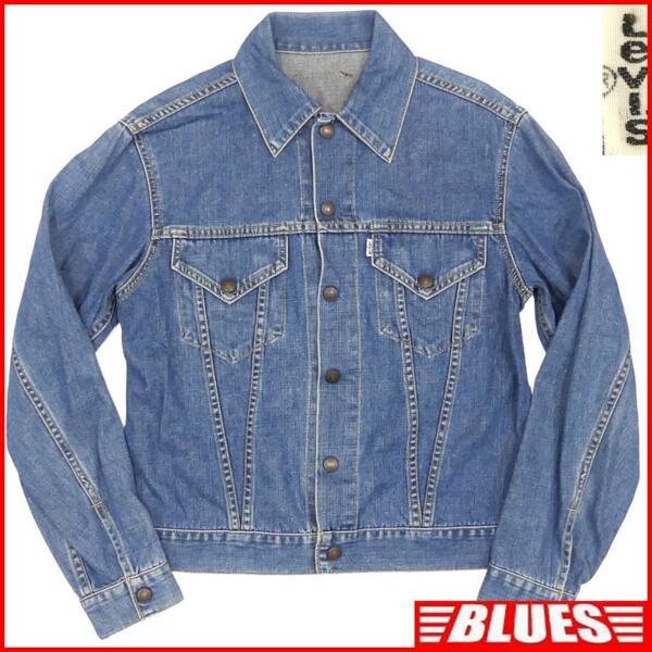 即決★日本製 Levi's 77505★メンズL サード Gジャン 3rdタイプ リーバイス ジージャン 白タブ デニムジャケット ジャケット