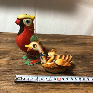 ジャンク　ブリキ　鳥　昭和レトロ レトロ　懐かしい　かわいい　動物　おもちゃ　玩具　インテリア